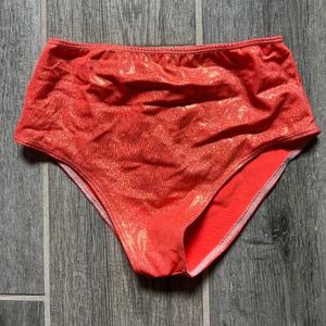 Sparkly Orange Rave Shorts